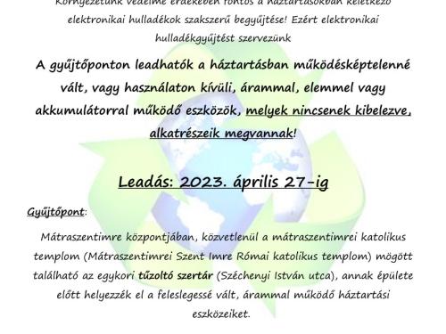 elektronikai hulladékok gyűjtése